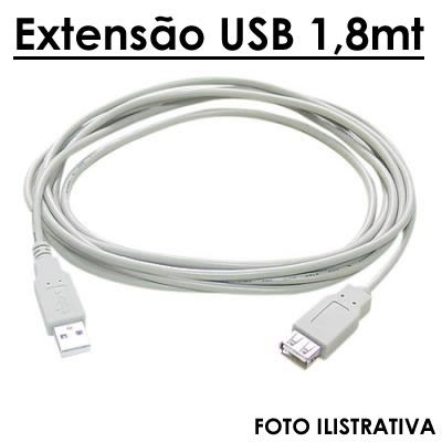 Extensão USB/USB 1,8 mts